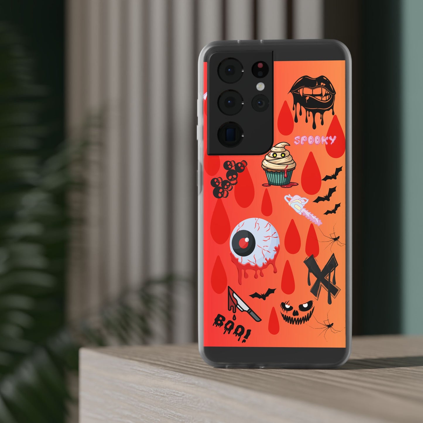 Spooky Flexi Cases for Halloween Lovers, Halloween Phone Case, Horror Phone Cover, Cute Creepy Case, Halloween Gifts