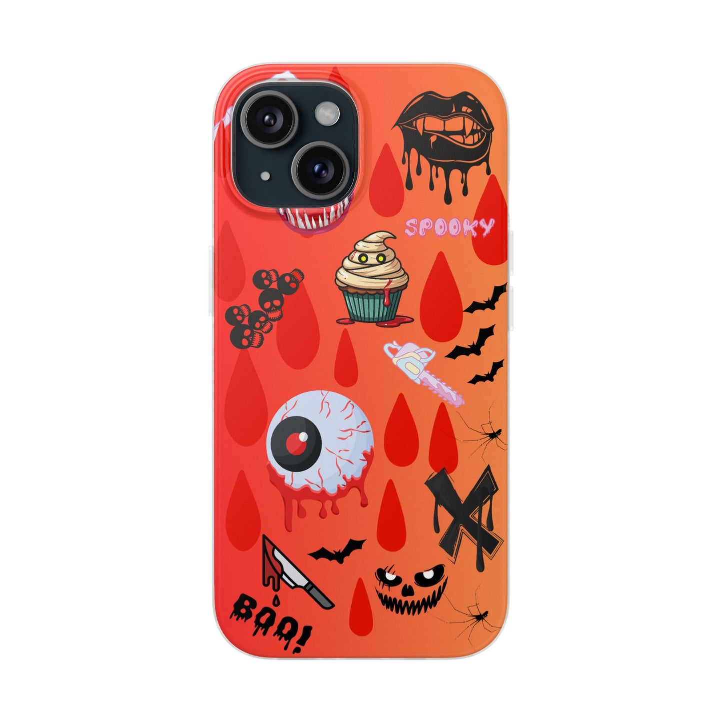 Spooky Flexi Cases for Halloween Lovers, Halloween Phone Case, Horror Phone Cover, Cute Creepy Case, Halloween Gifts