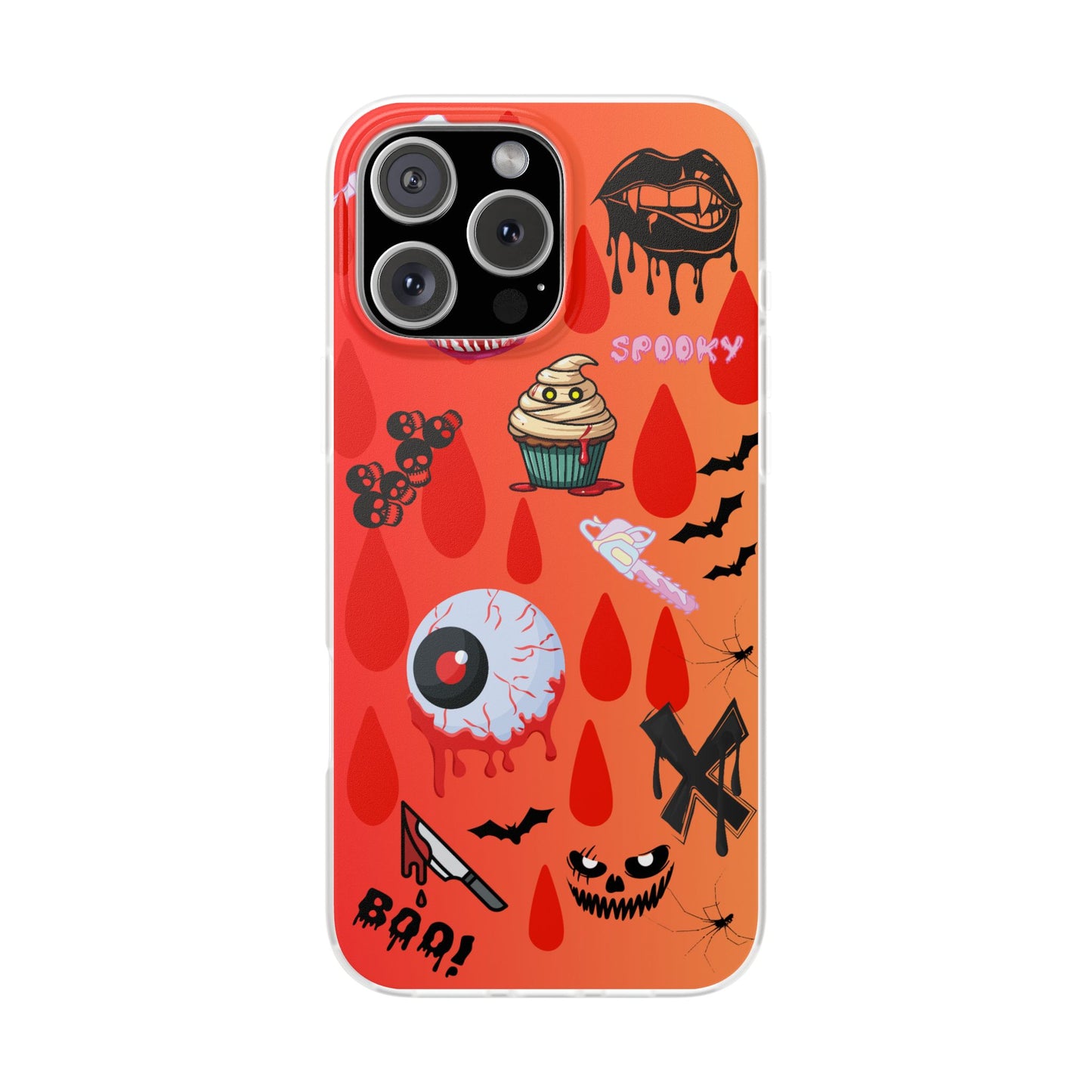 Spooky Flexi Cases for Halloween Lovers, Halloween Phone Case, Horror Phone Cover, Cute Creepy Case, Halloween Gifts