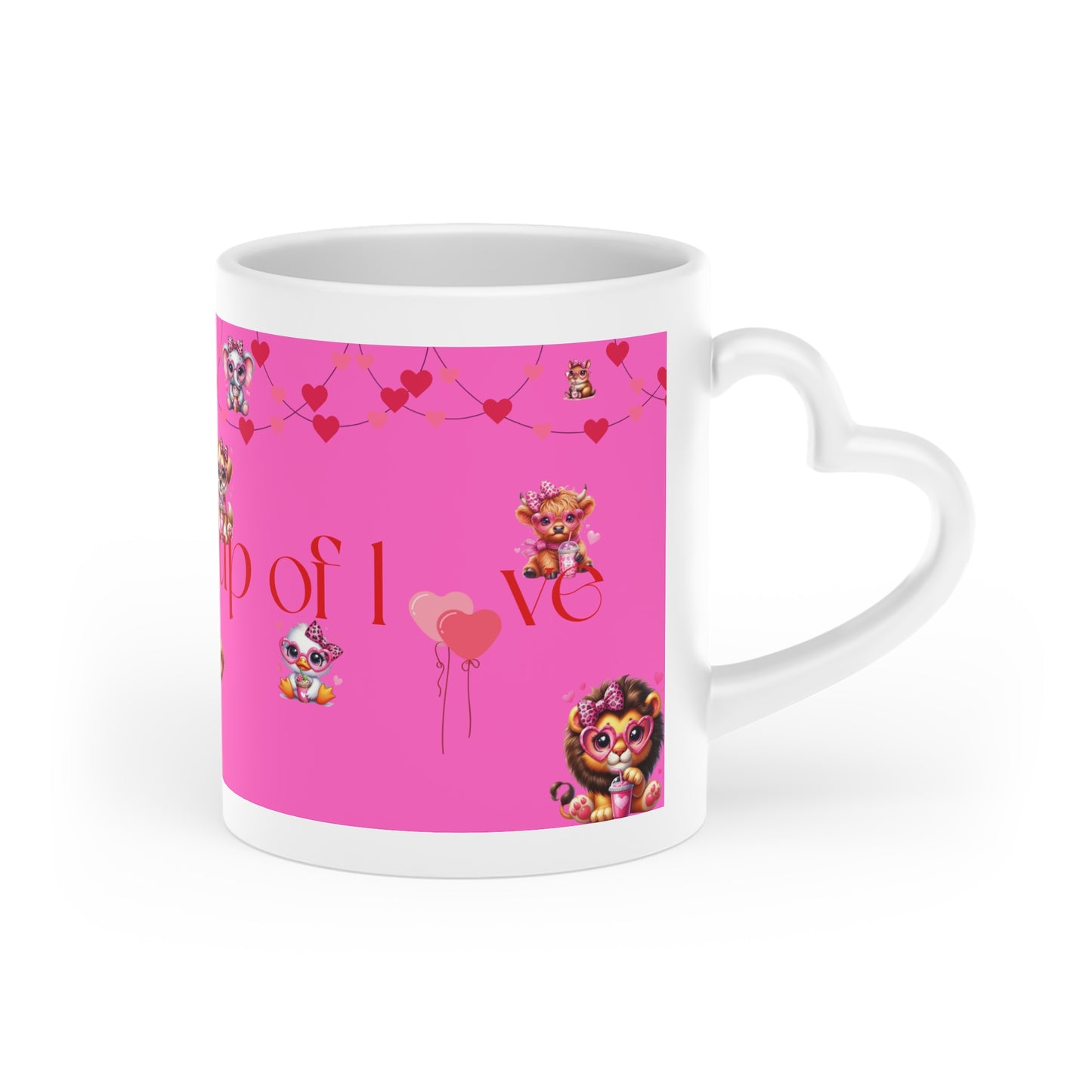 Heart-Shaped Mug, Cute valentine's mug