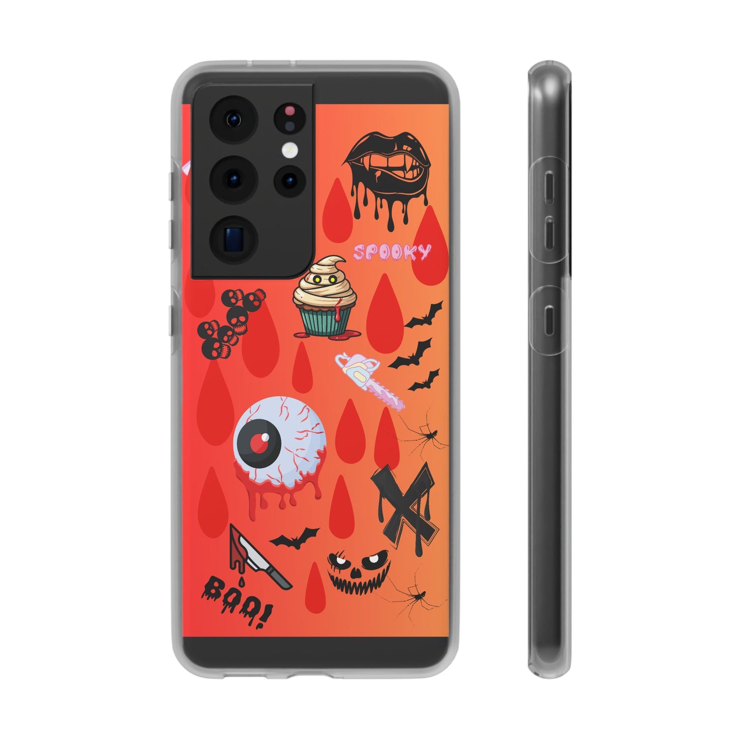 Spooky Flexi Cases for Halloween Lovers, Halloween Phone Case, Horror Phone Cover, Cute Creepy Case, Halloween Gifts
