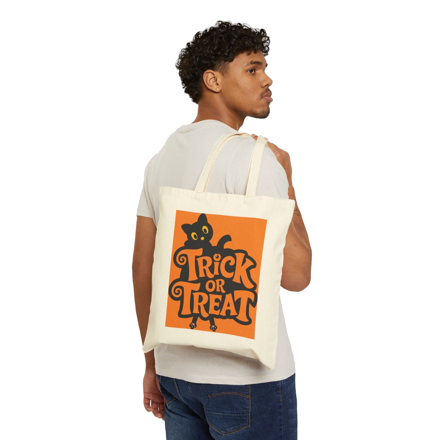 Halloween Black Cat Trick or Treat Bag for kids