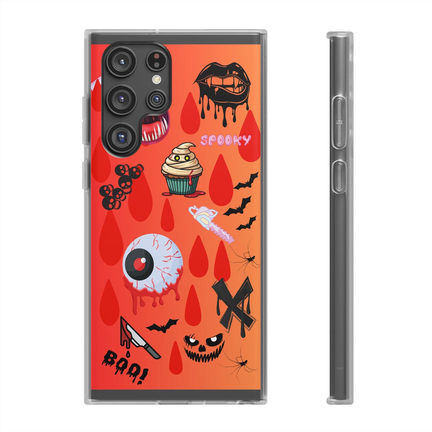 Spooky Flexi Cases for Halloween Lovers, Halloween Phone Case, Horror Phone Cover, Cute Creepy Case, Halloween Gifts