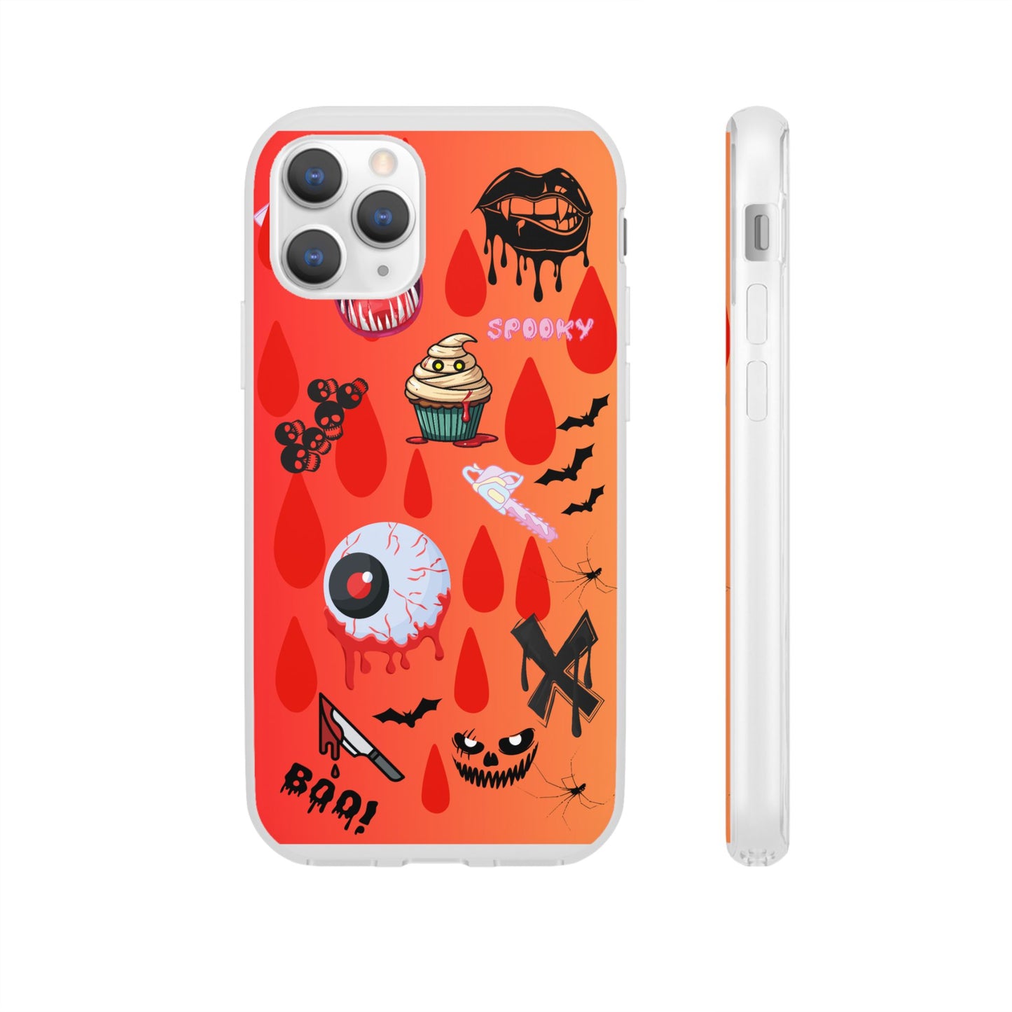 Spooky Flexi Cases for Halloween Lovers, Halloween Phone Case, Horror Phone Cover, Cute Creepy Case, Halloween Gifts