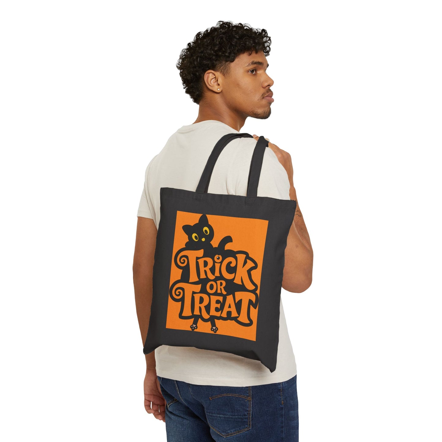 Halloween Black Cat Trick or Treat Bag for kids
