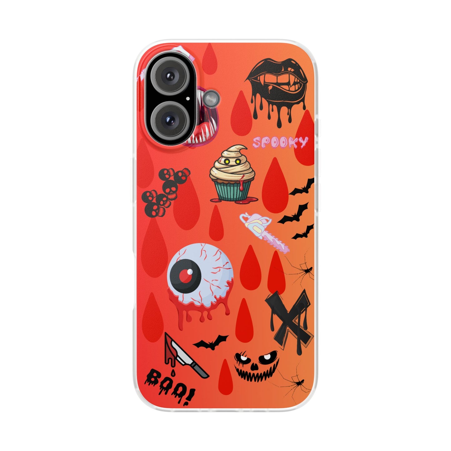 Spooky Flexi Cases for Halloween Lovers, Halloween Phone Case, Horror Phone Cover, Cute Creepy Case, Halloween Gifts