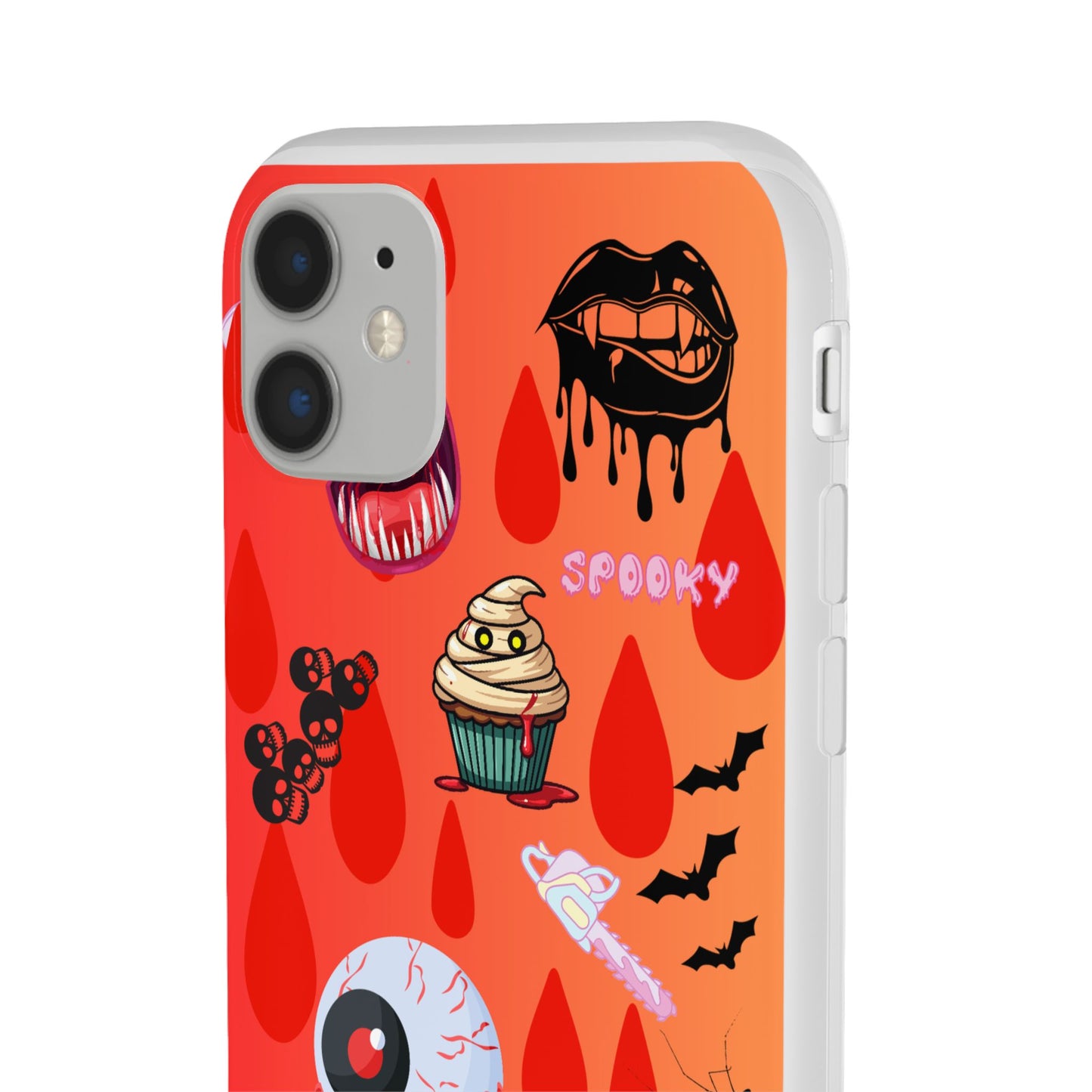 Spooky Flexi Cases for Halloween Lovers, Halloween Phone Case, Horror Phone Cover, Cute Creepy Case, Halloween Gifts