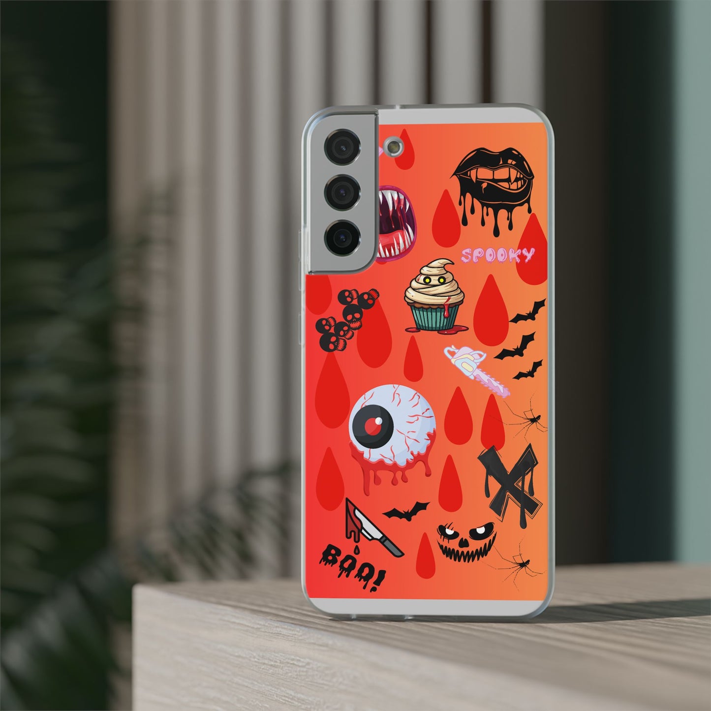 Spooky Flexi Cases for Halloween Lovers, Halloween Phone Case, Horror Phone Cover, Cute Creepy Case, Halloween Gifts