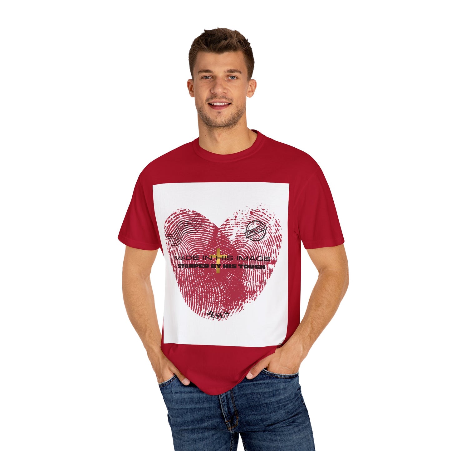 Love Affirmation T-Shirt, Heart Design Tee, Faith-Based Fashion