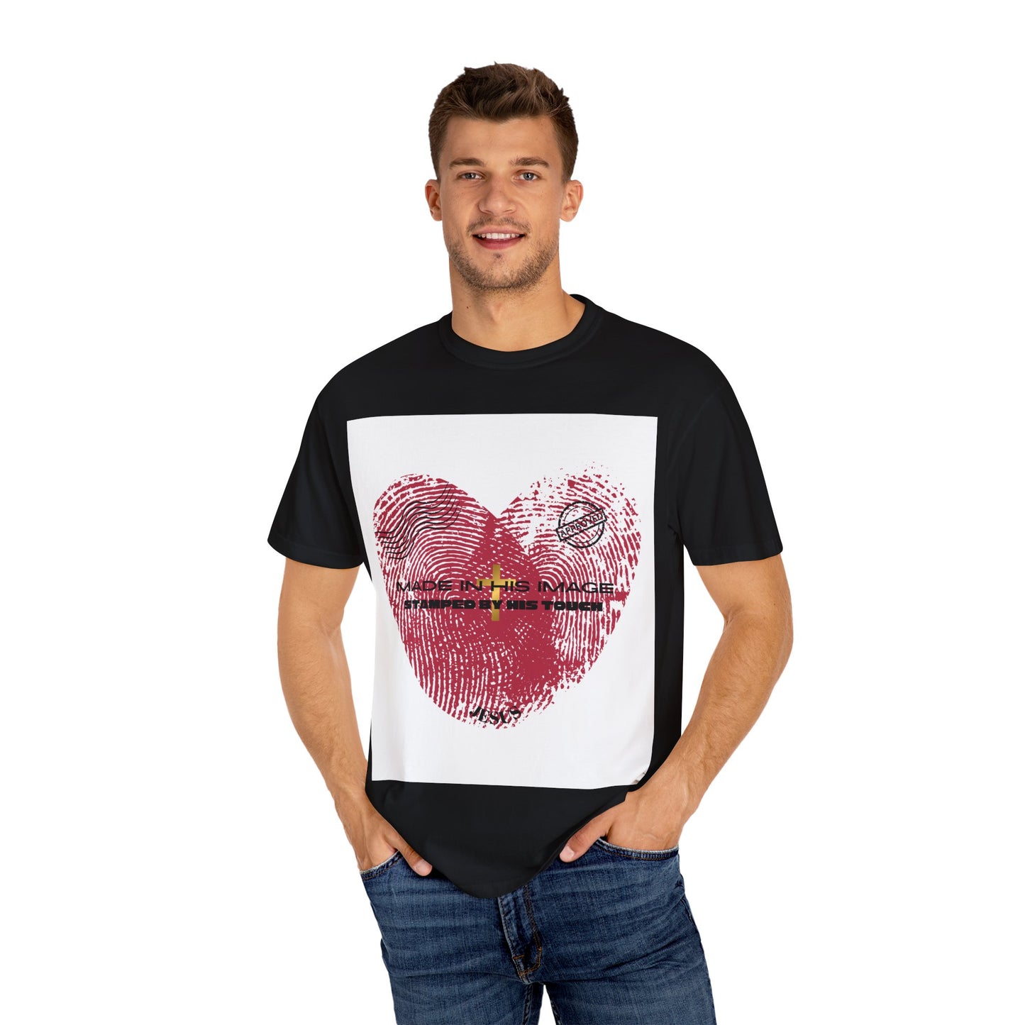 Love Affirmation T-Shirt, Heart Design Tee, Faith-Based Fashion