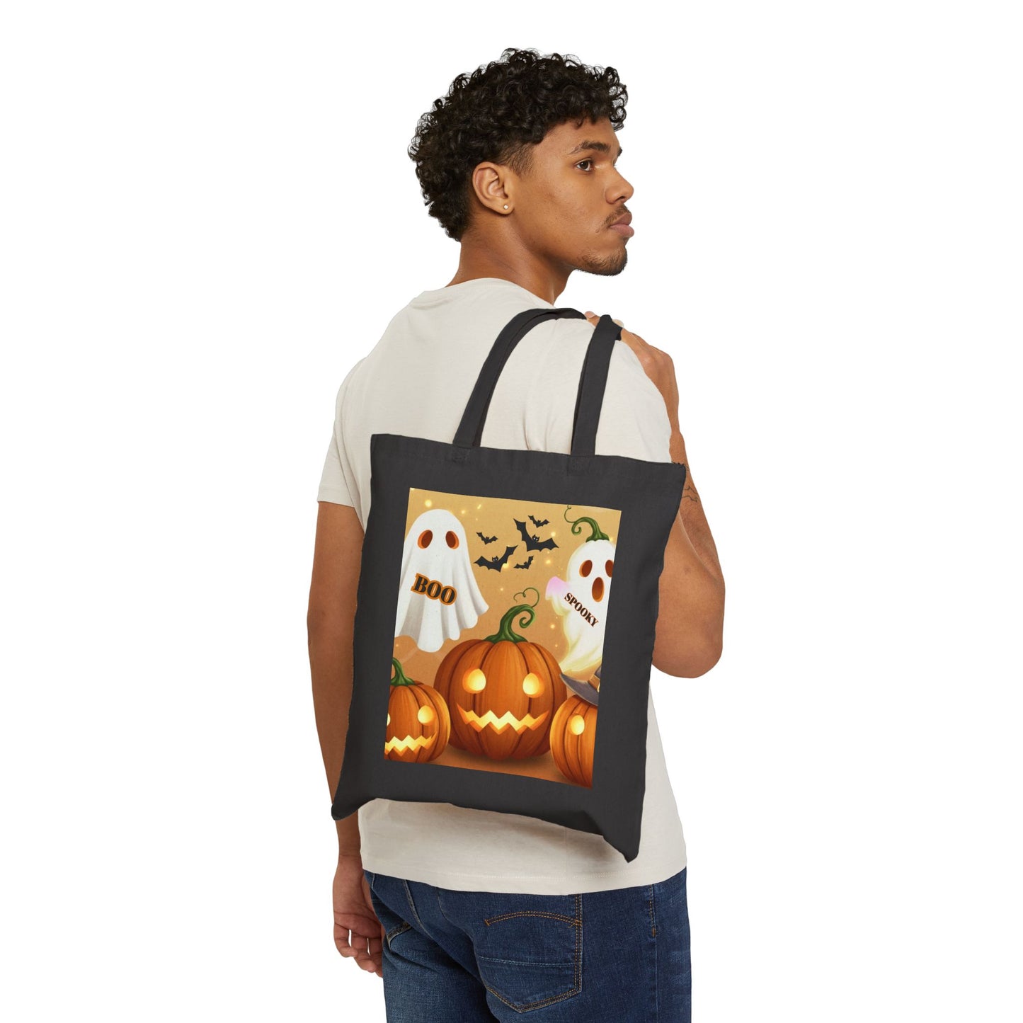 Halloween Cotton Canvas Trick or Treat bags for kids