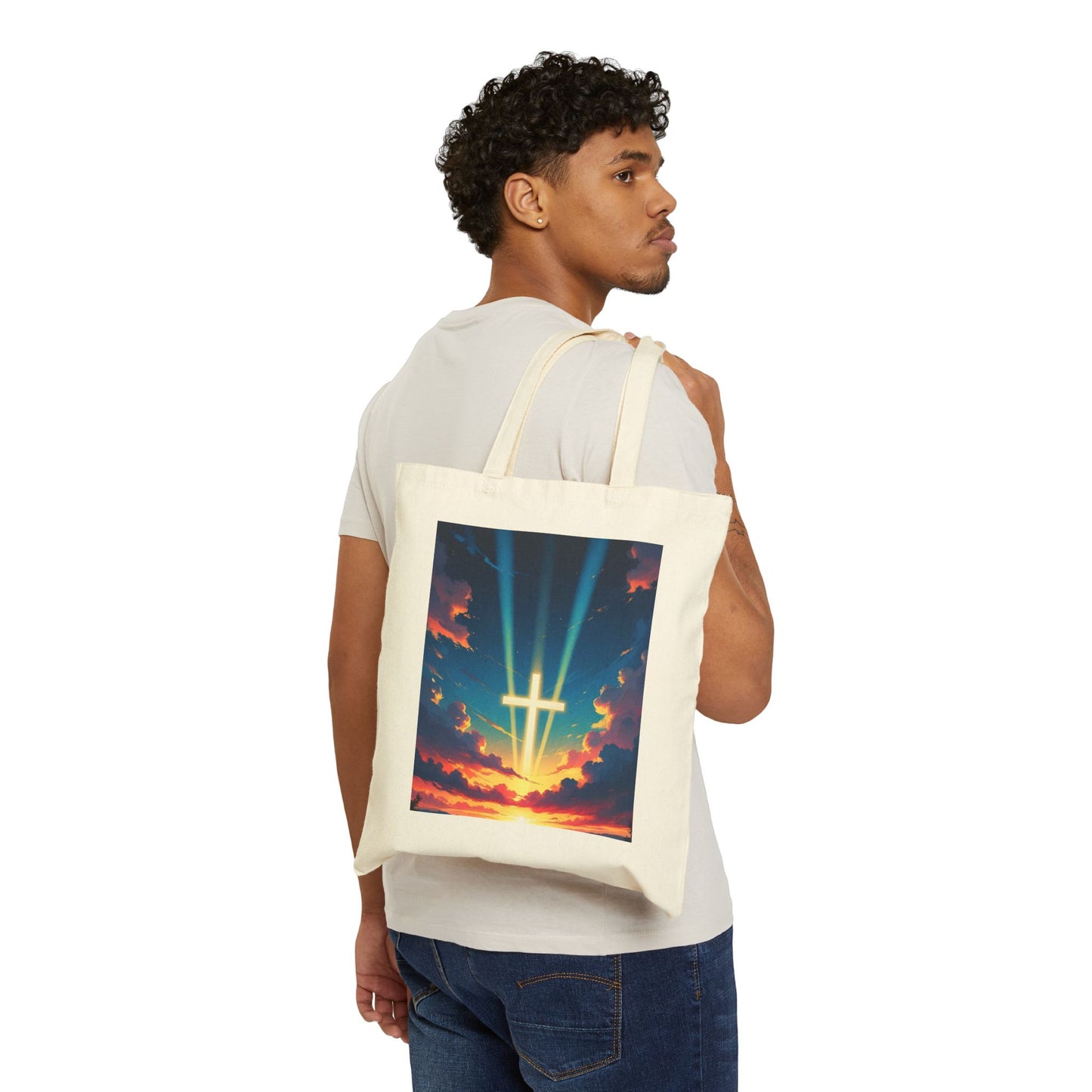 Christian inspired stylish Cotton Canvas Tote Bag for Daily Use.
