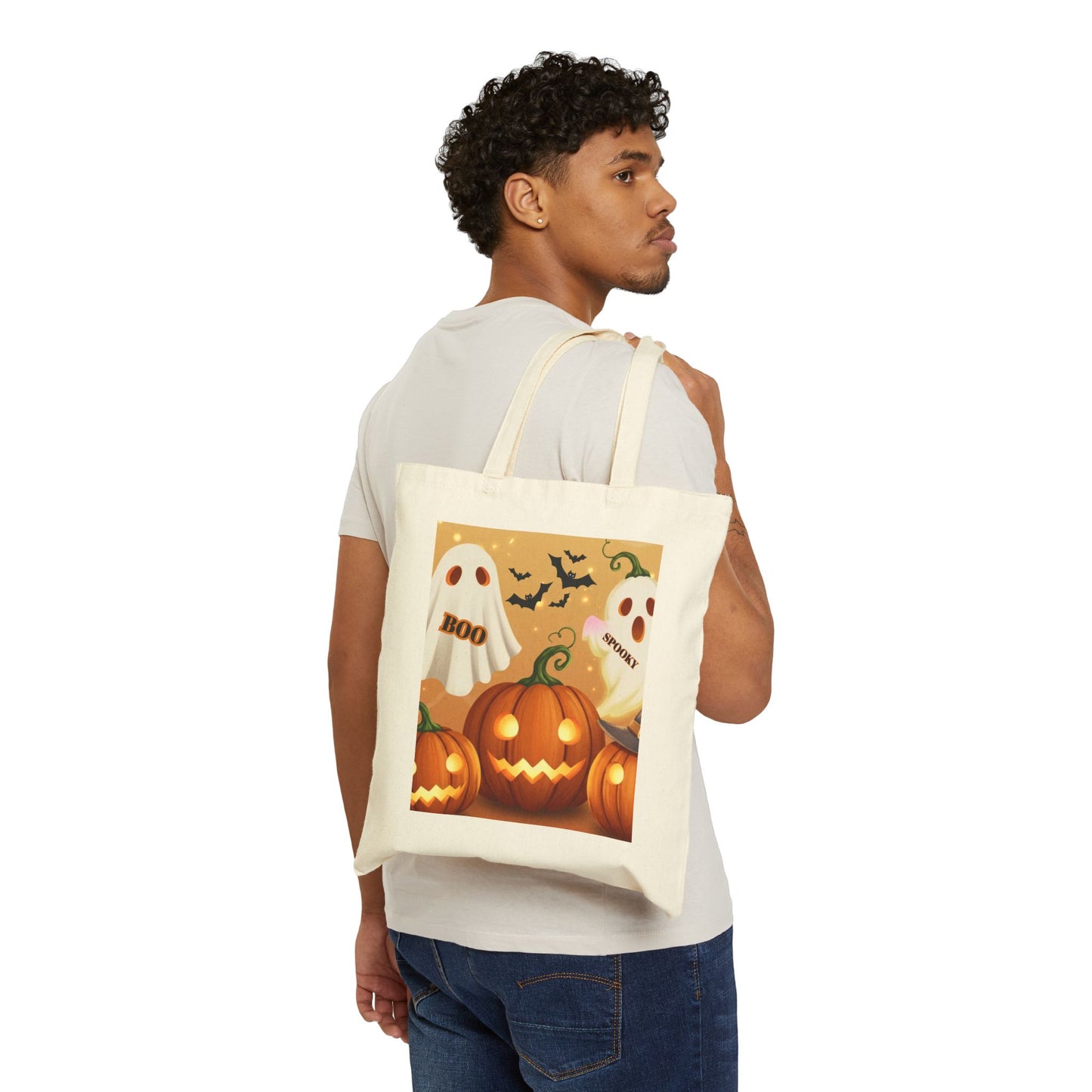Halloween Cotton Canvas Trick or Treat bags for kids