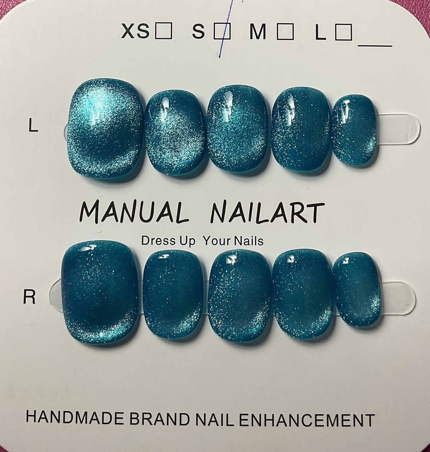 Ocean Mystic Teal Press On Nails