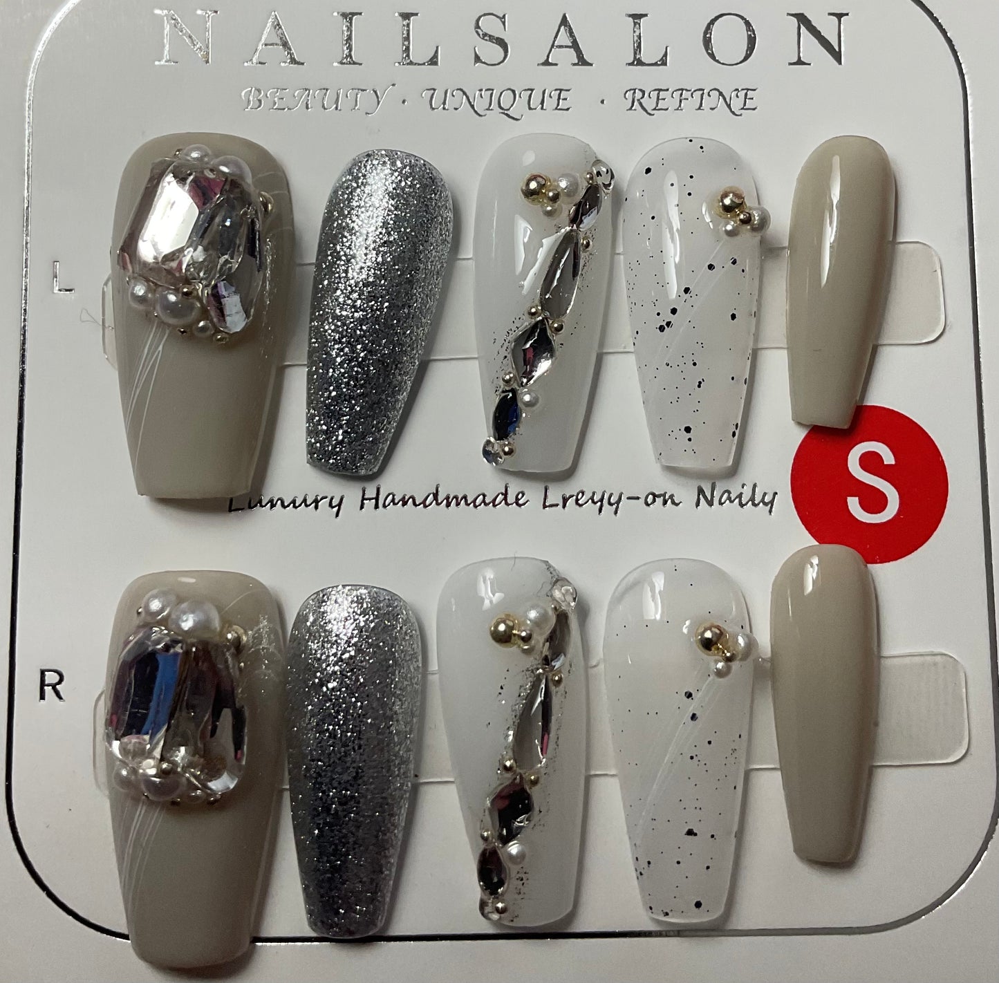 Dazzling Gem & Glitter Press On Nails