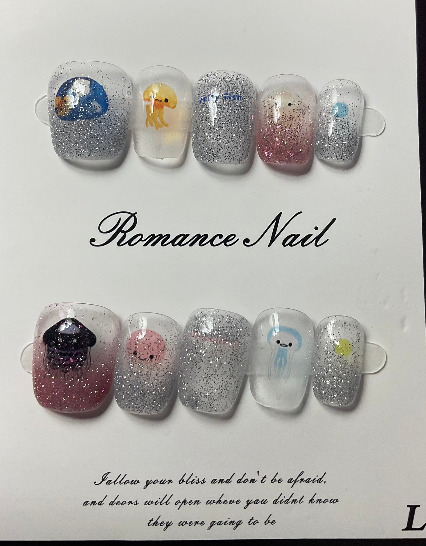 Jelly Fish Press On Nails