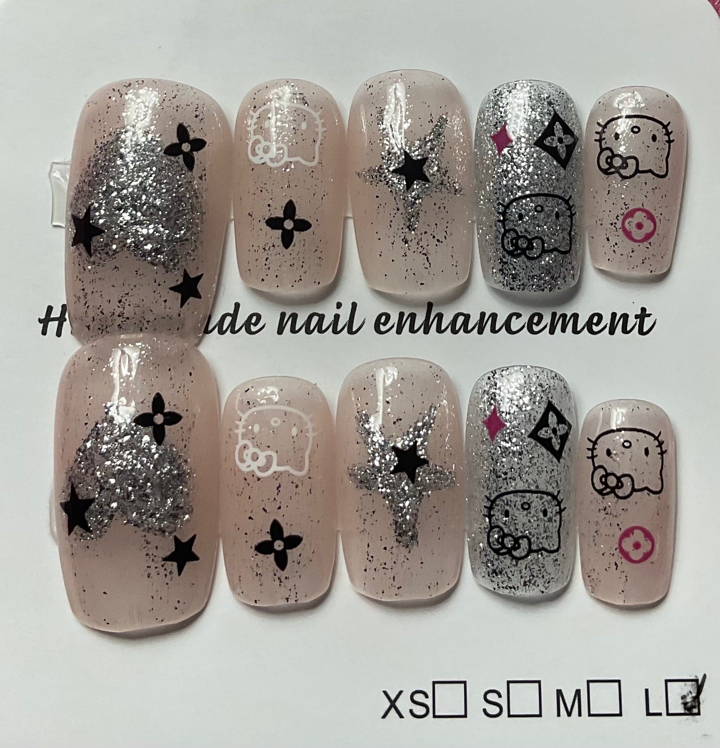 Hello Kitty Press On Nails