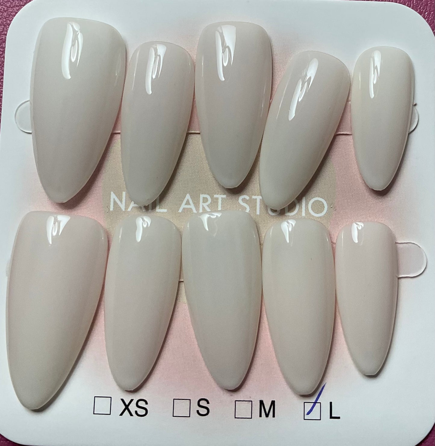 Solid White Press On Nails