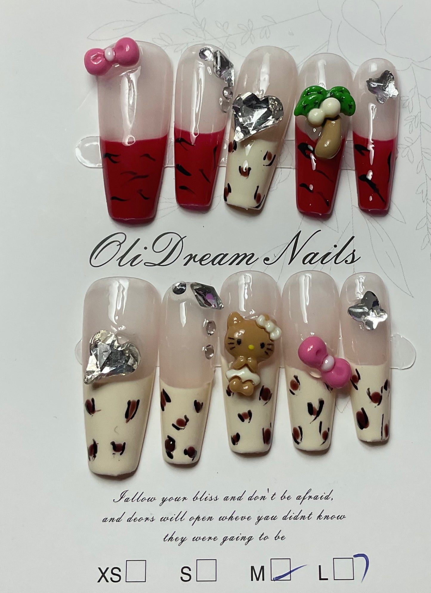Whimsical Bovine Bliss Press On Nails