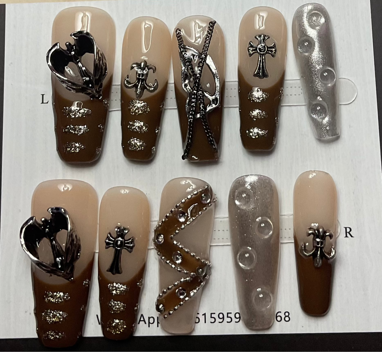 Gothic Glamour Press On Nails