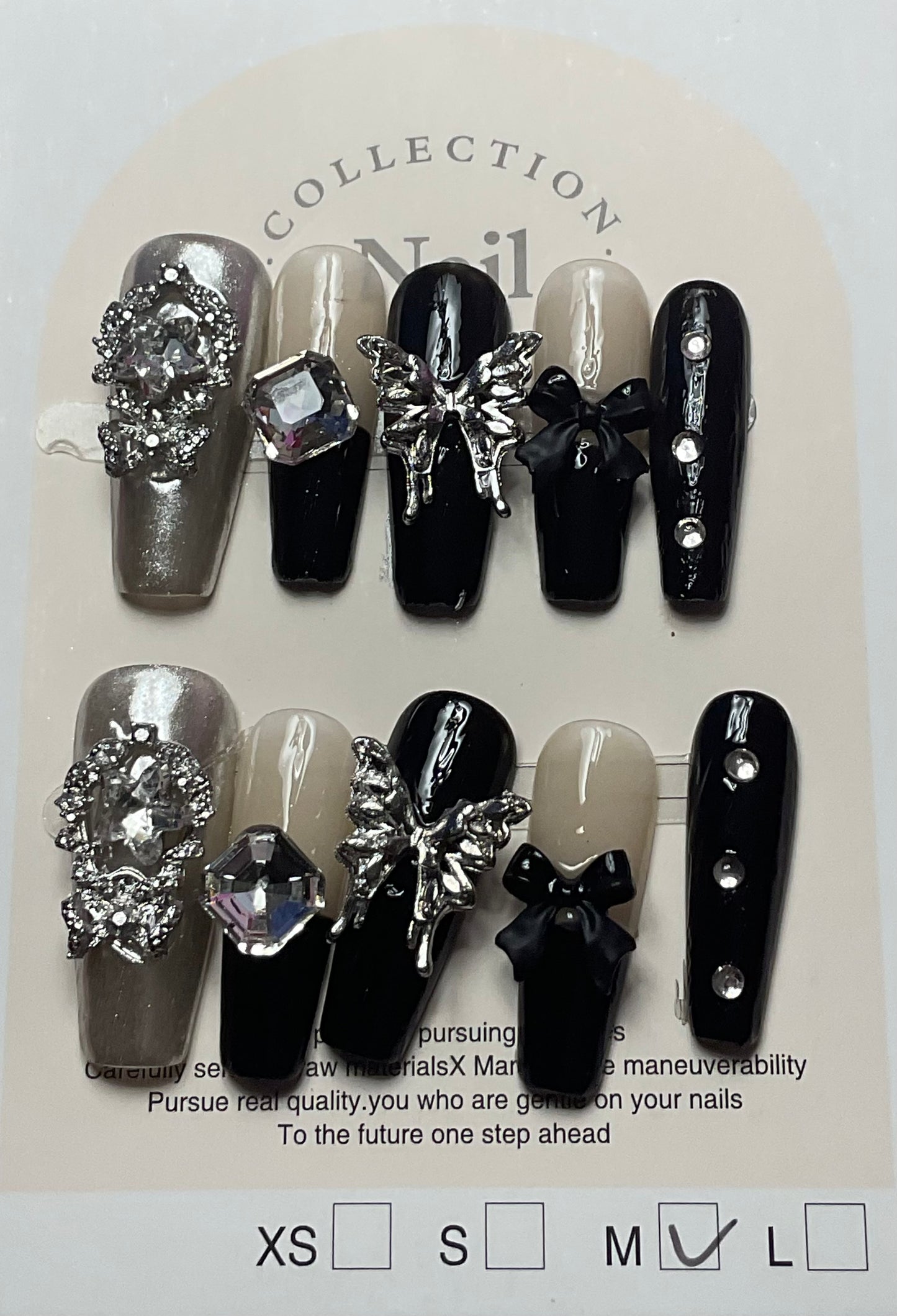 Gothic Glam Press On Nails