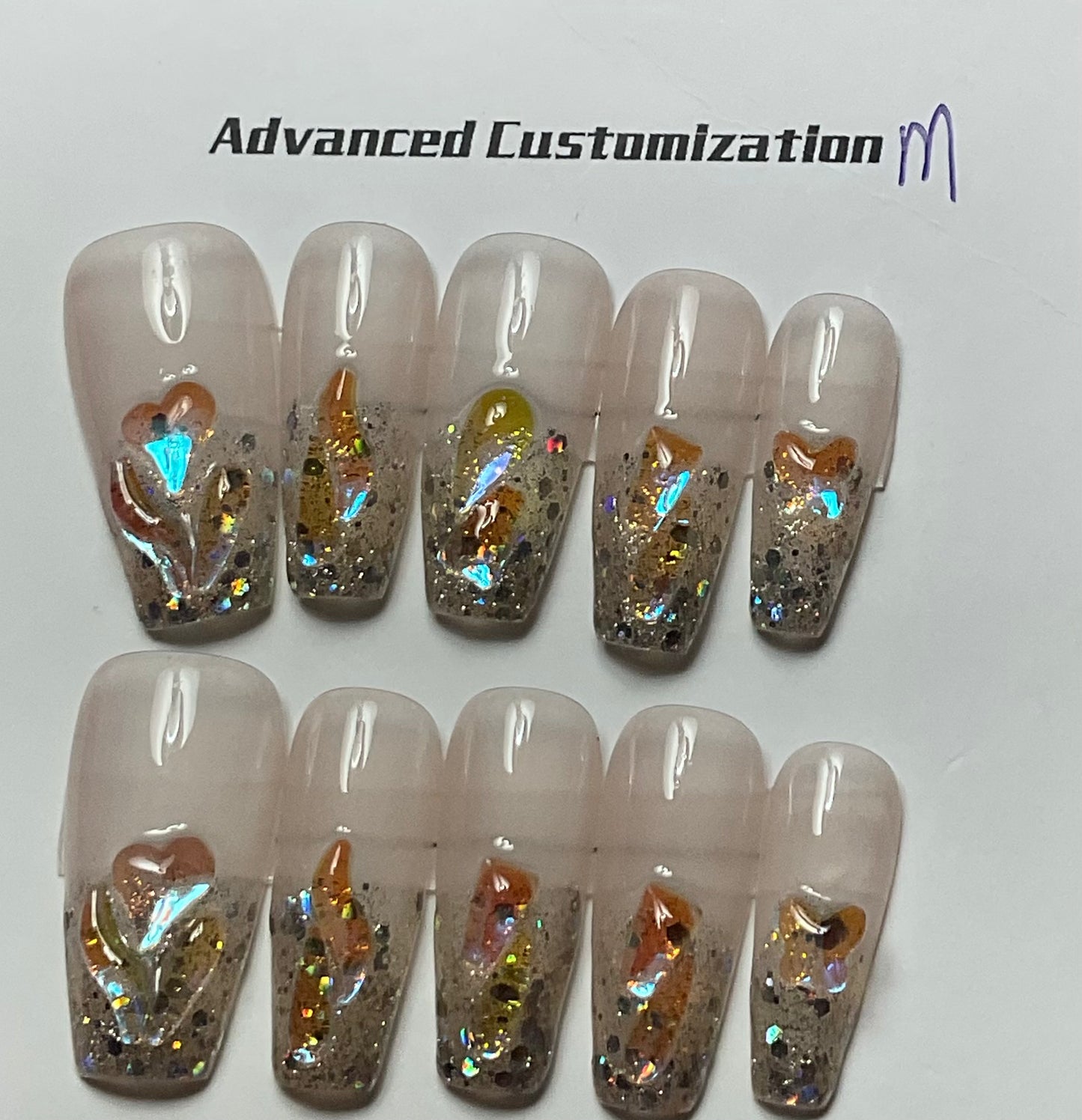 Aurora Glam Press On Nails