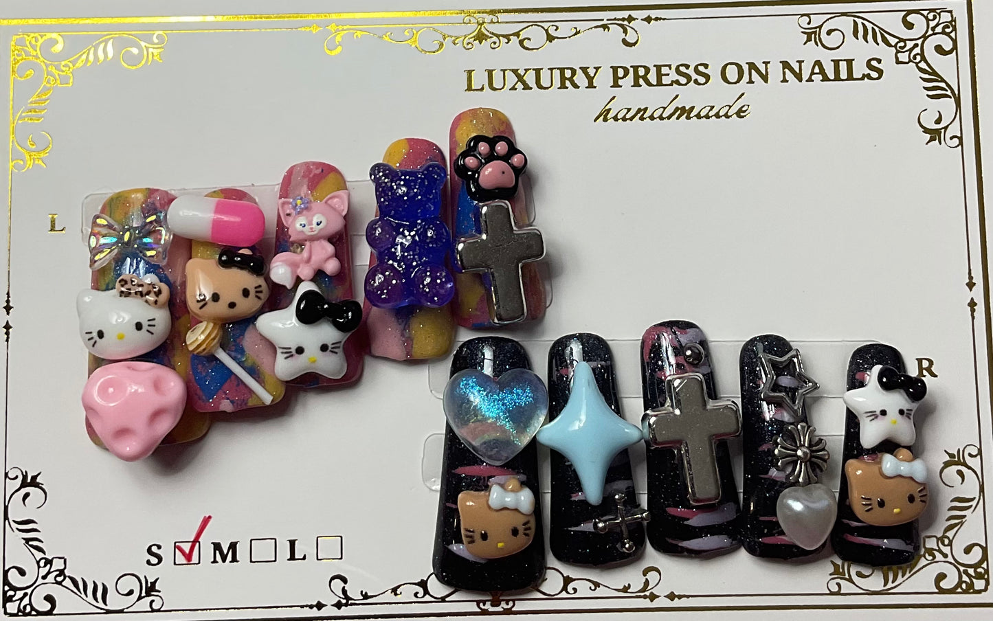 3D Character Duck Press On Nails