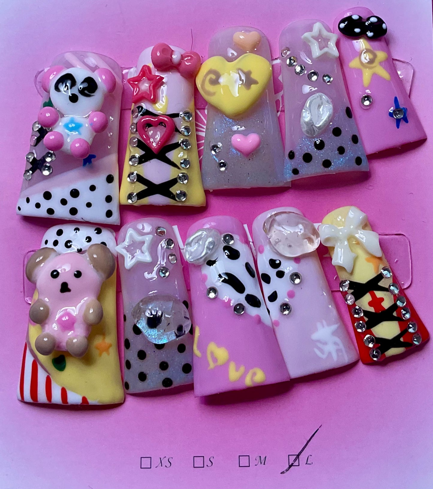 Victorian Charm Press On Duck Nails