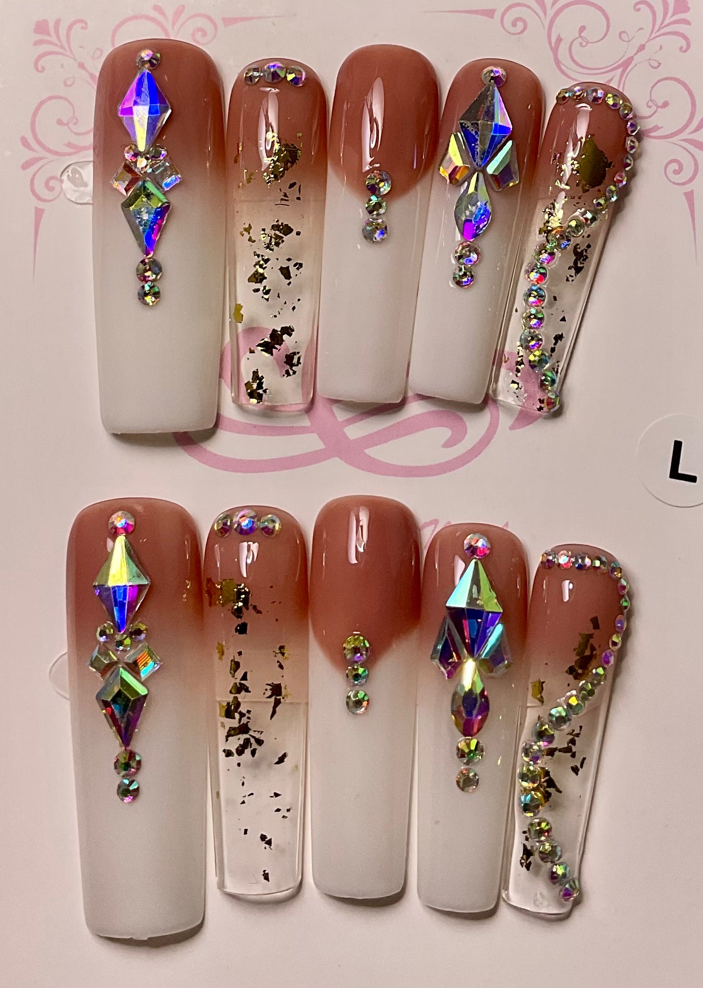Glamorous Ombre Press On Nails
