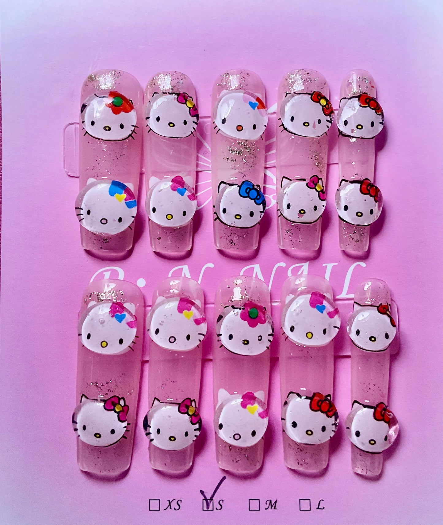 Express Your Love For Hello Kitty Press On Nails