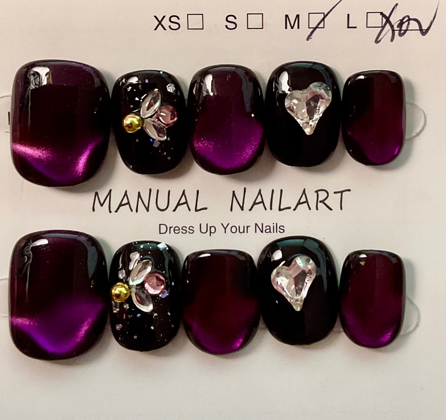 Crystal Blossom Press On Nails