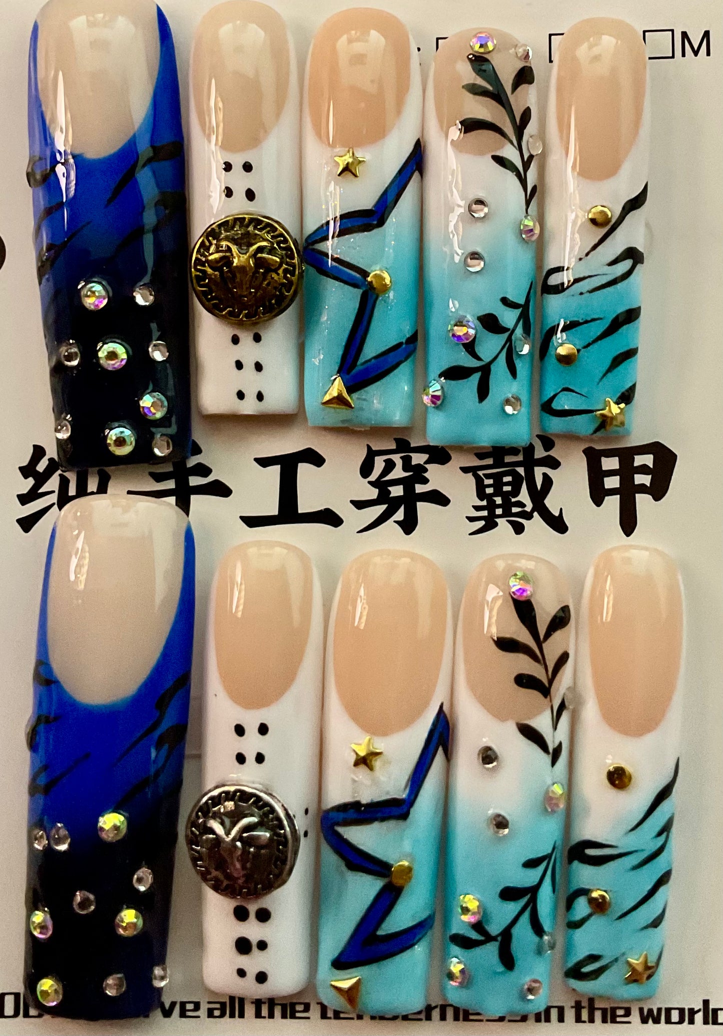 Celestial Garden Press On Nails