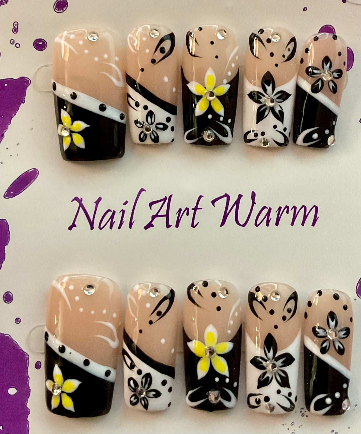 Floral Elegance Press On Nails