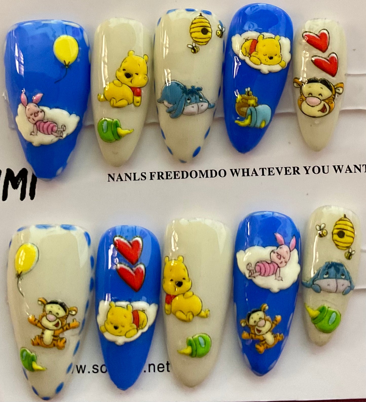Winnie The Pooh Press On Nails