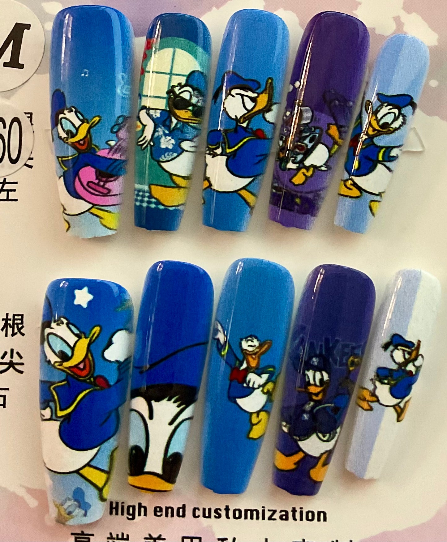Donald Duck Press On Nails