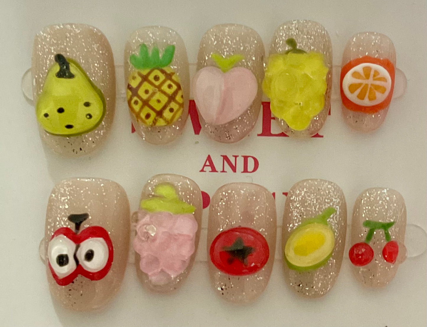 Fruity Fingers Press On Nails