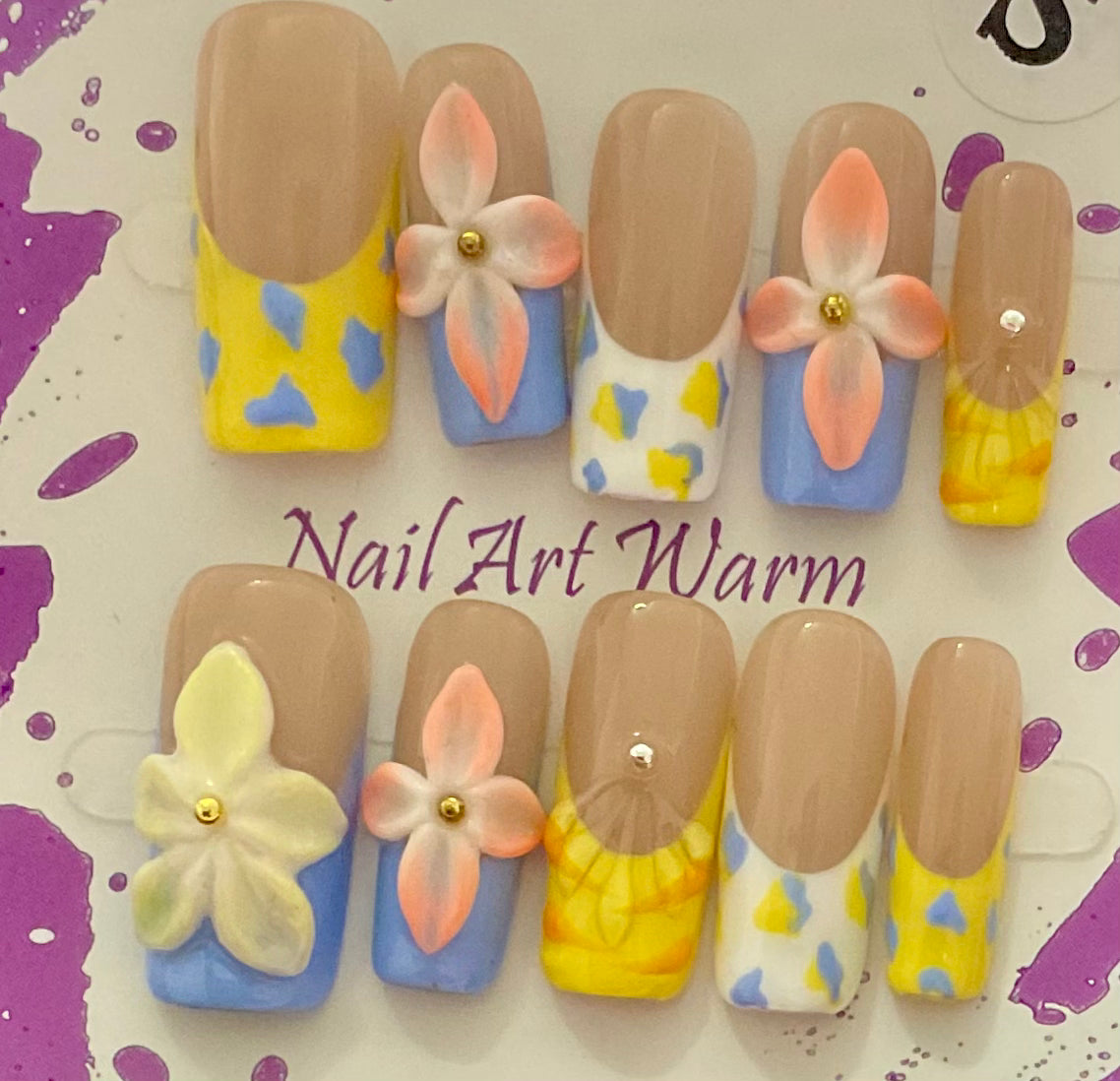 Pastel Blossom Press On Nails