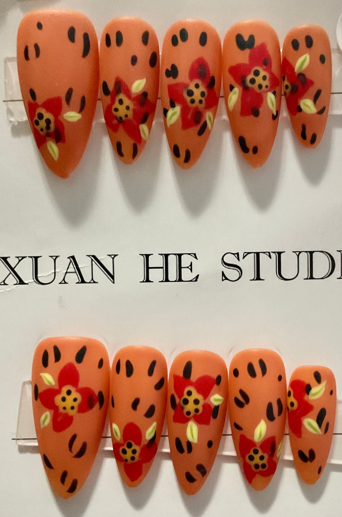 Tropical Blossom Press On Nails