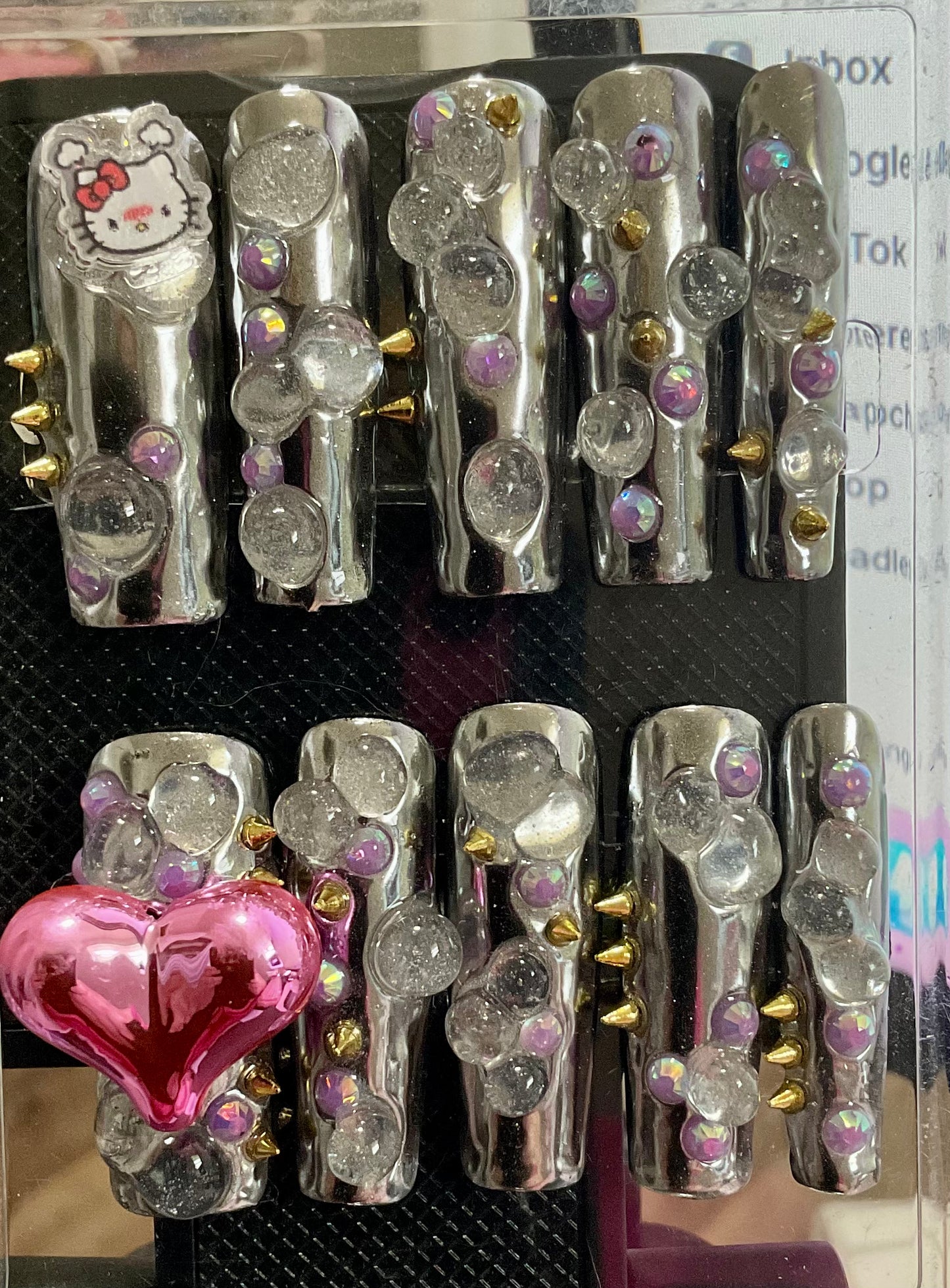 Decorative Arcade Press On Nails