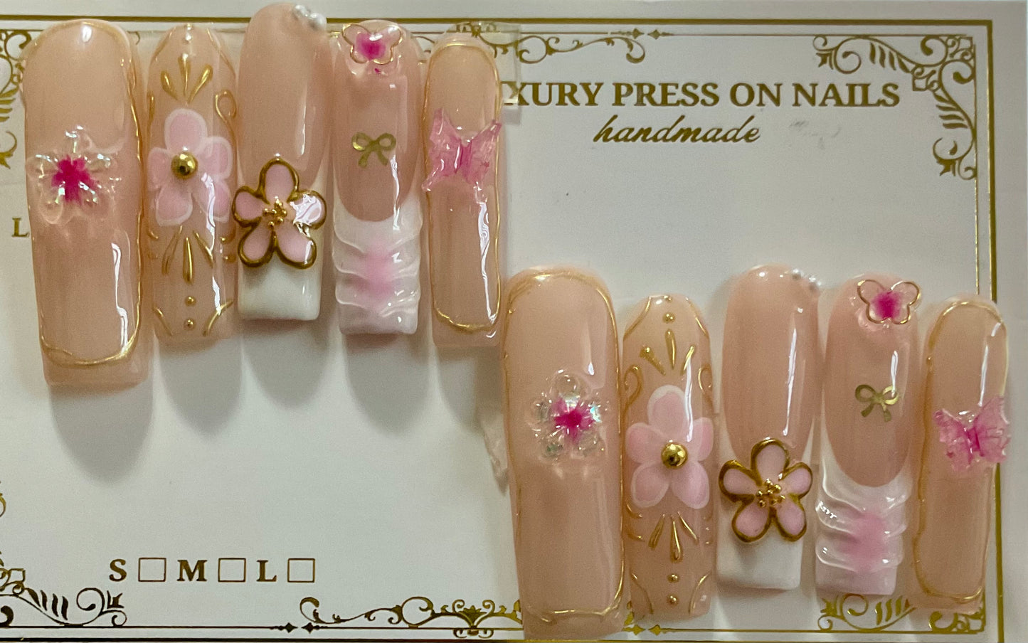 Spring Garden Press On Nails