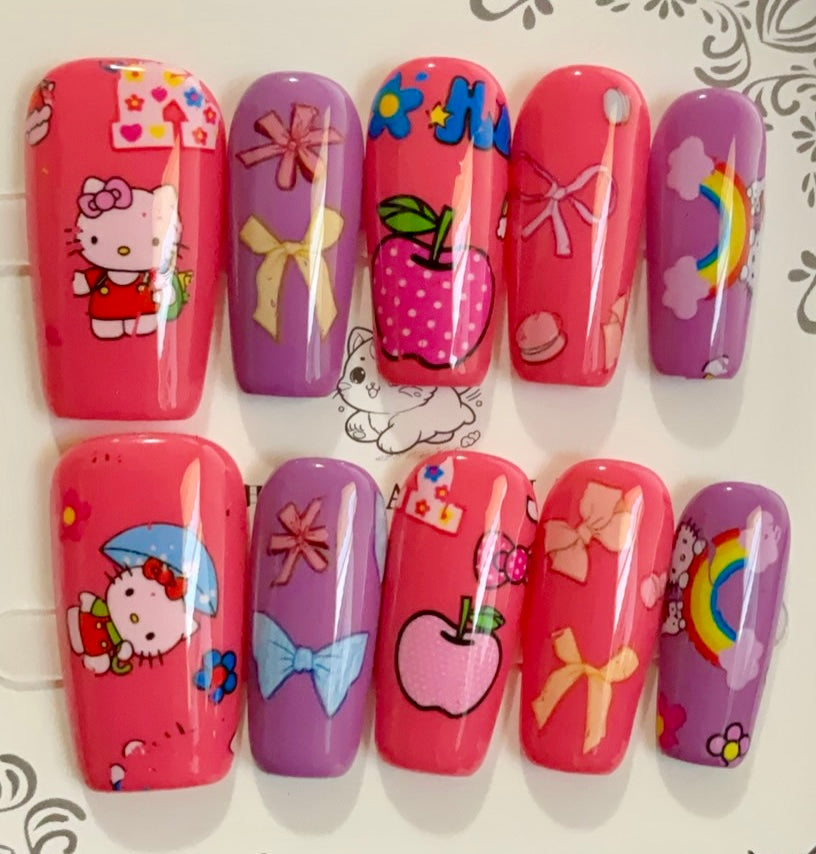 Summer Fruit Press On Nails
