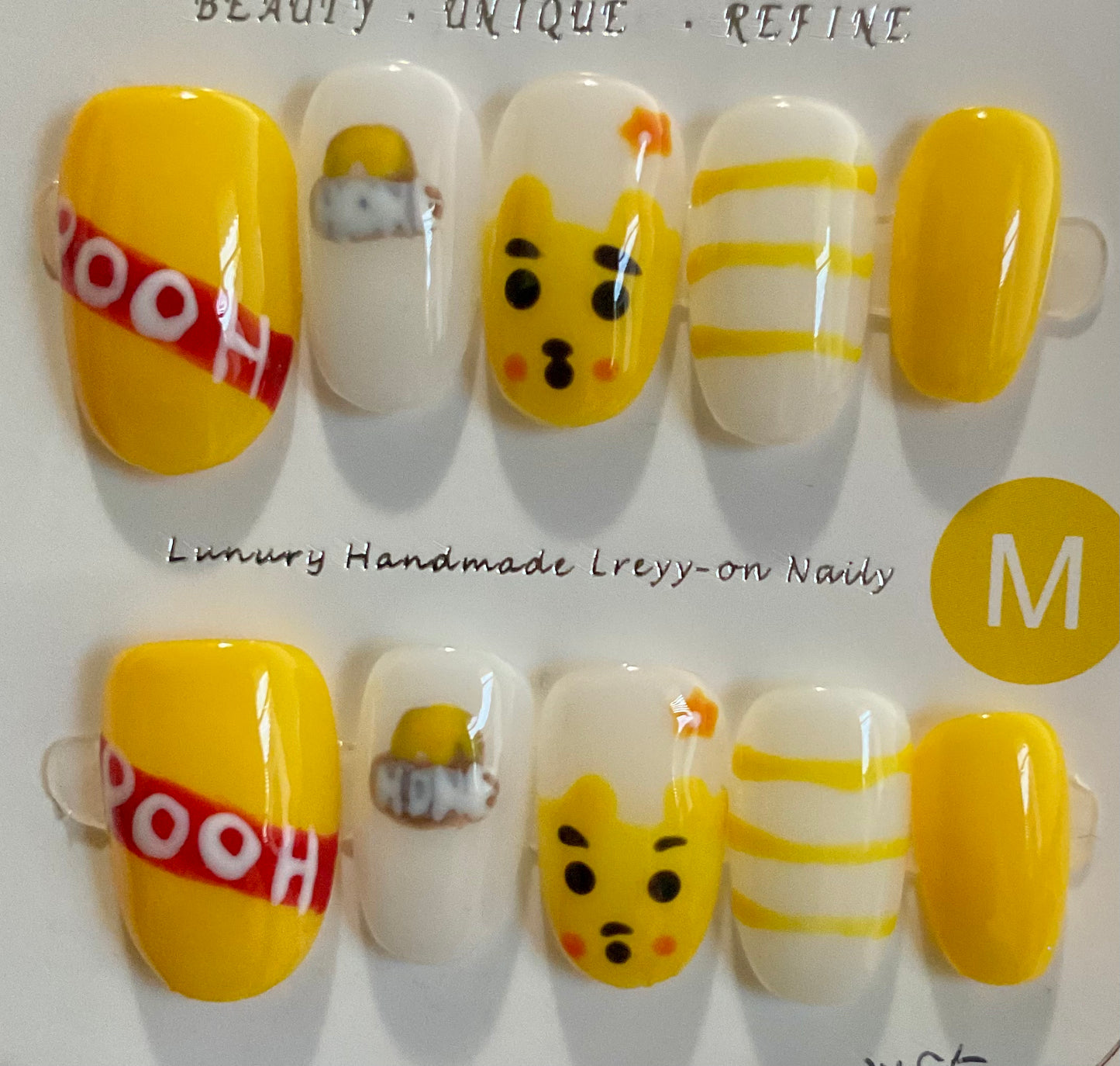 Pooh Bear Press On Nails