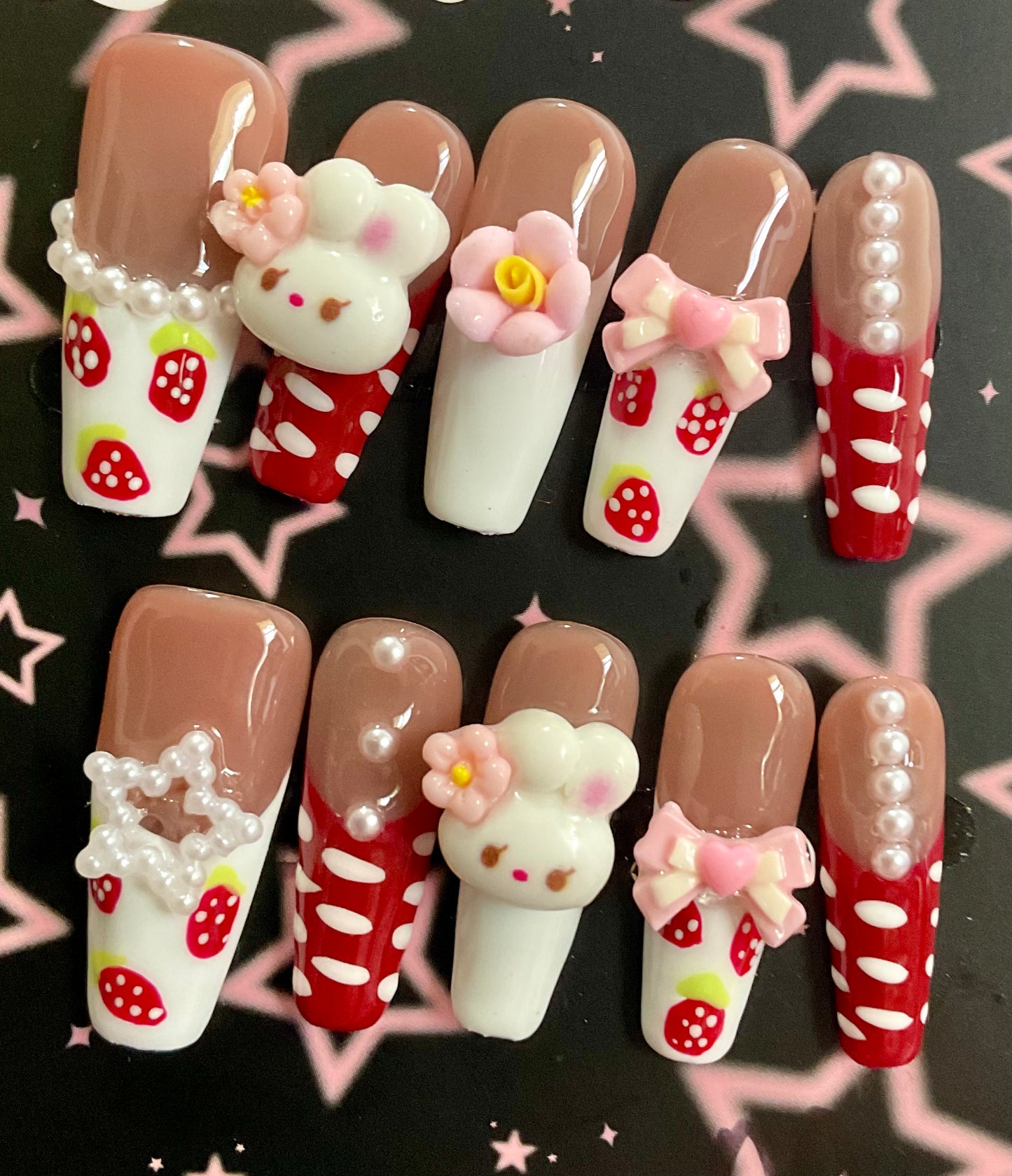 Cute Dessert-Themed Press On Nails