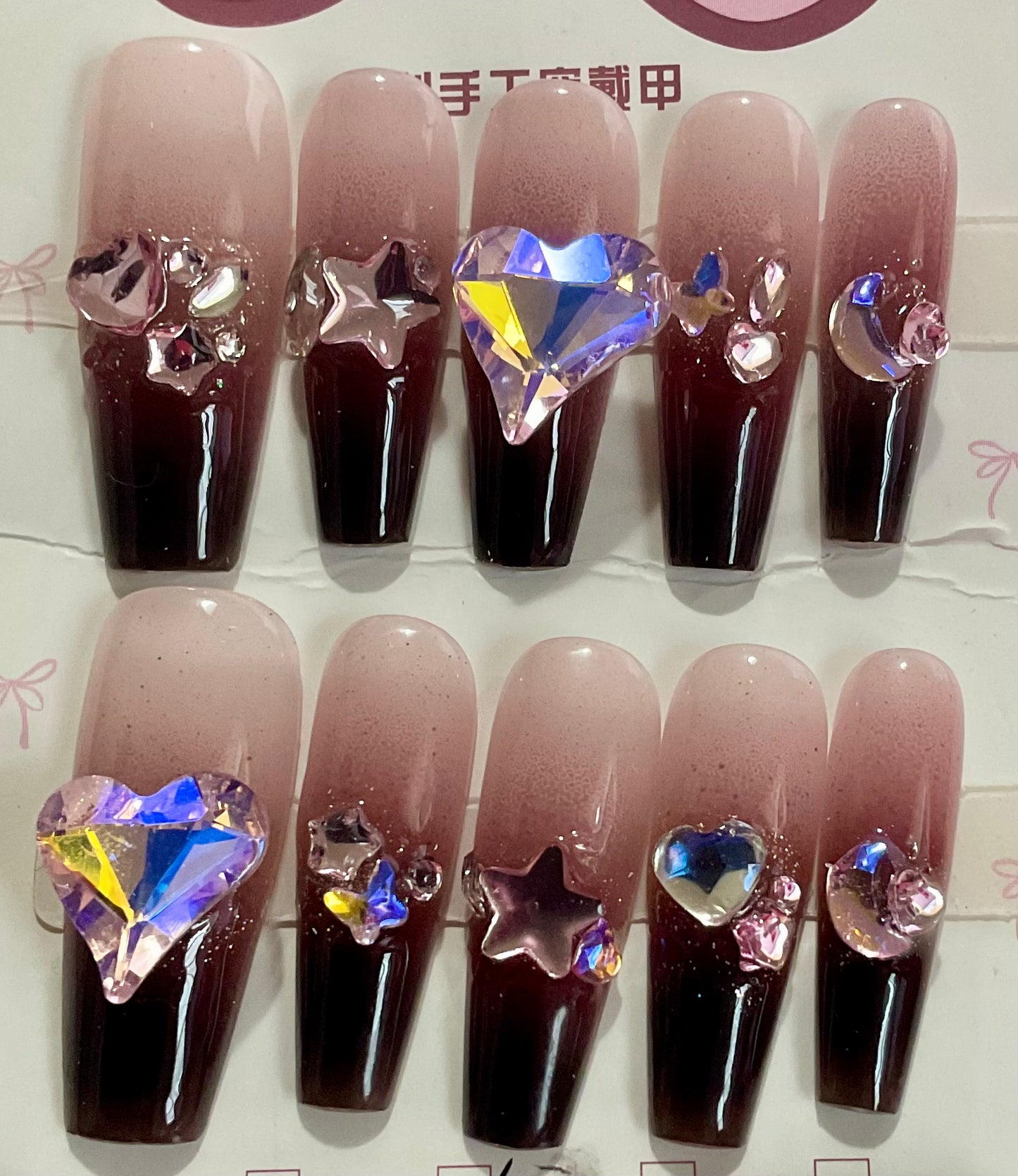 Cosmic Crystal Press On Nails