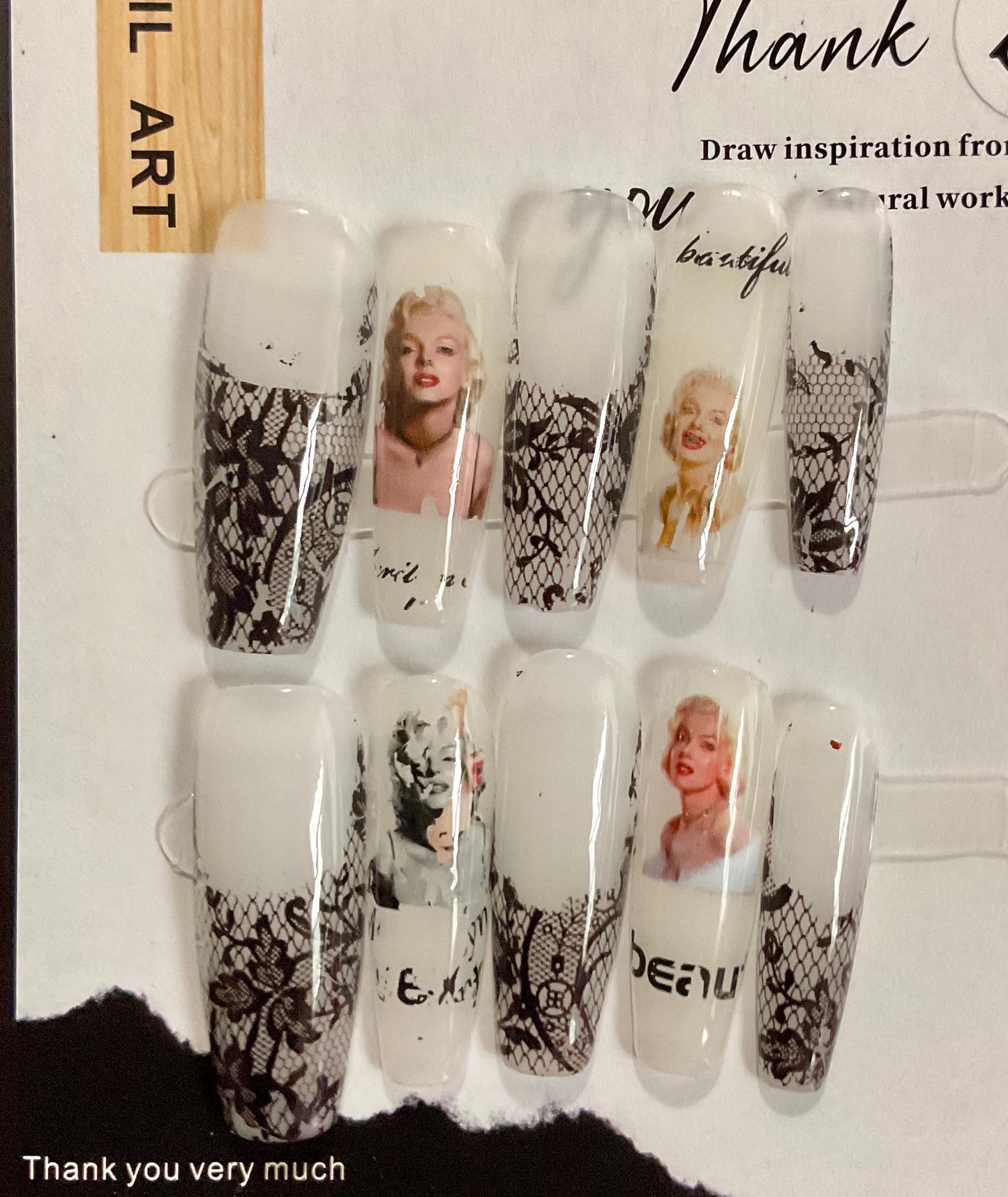 Marilyn Monroe Press On Nails