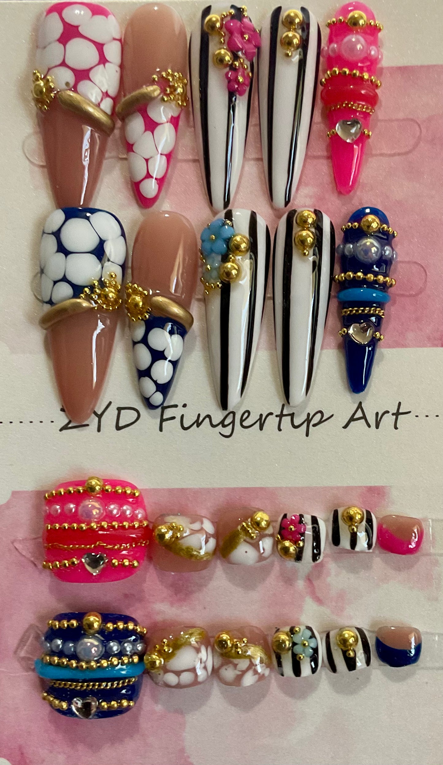 Glam Bangle Nails & Toes Press On Nails