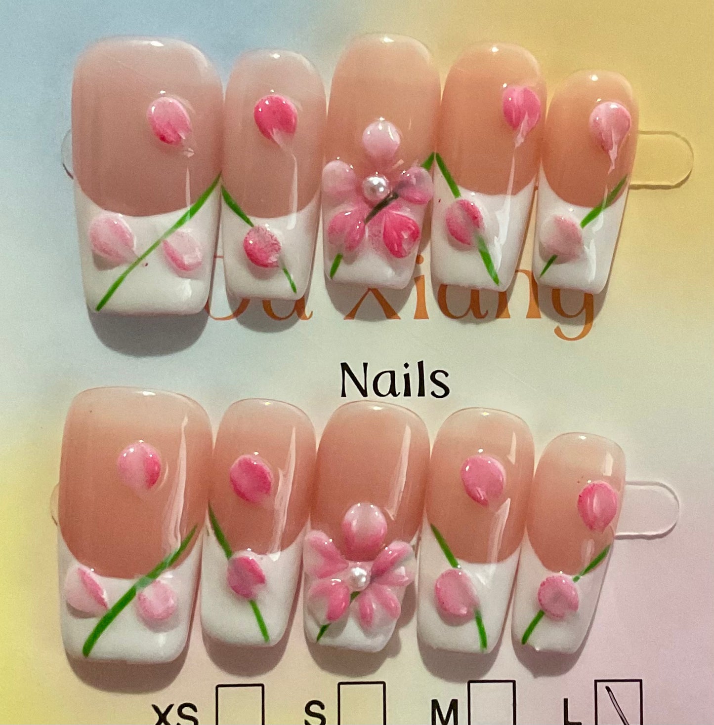 Springtime Bouquets Press On Nails