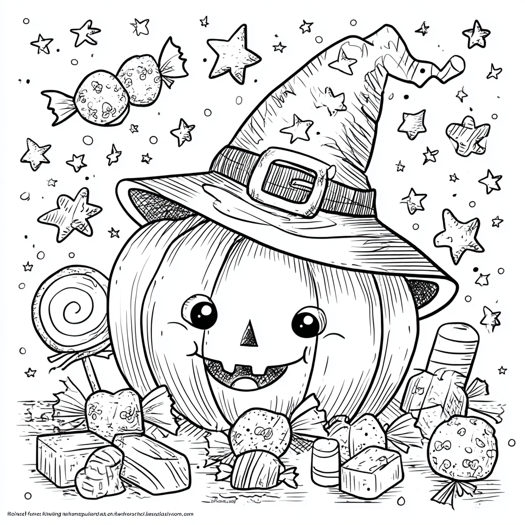 Cute & Scary Adult Halloween Coloring book: Happy Halloween
