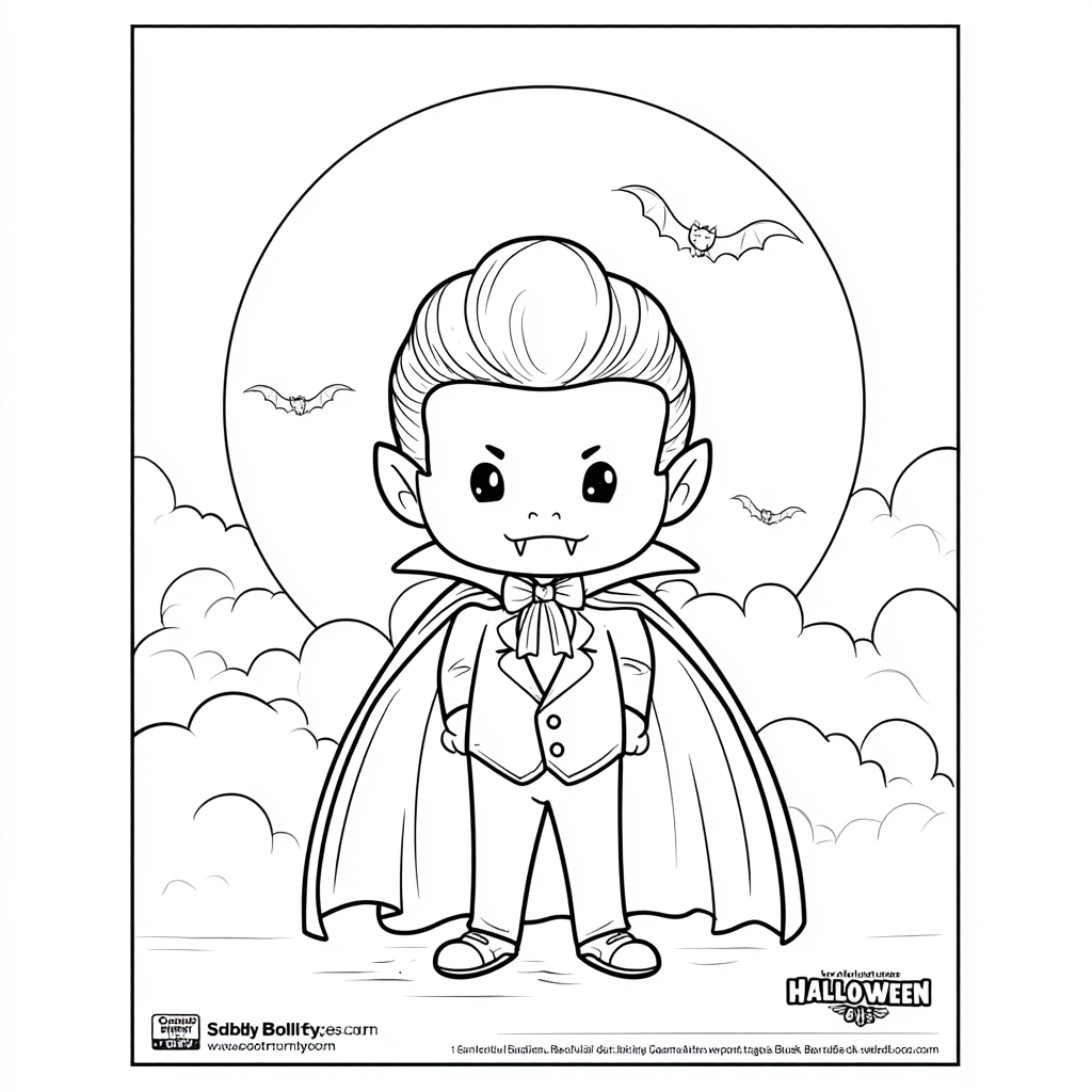 Cute & Scary Adult Halloween Coloring book: Happy Halloween