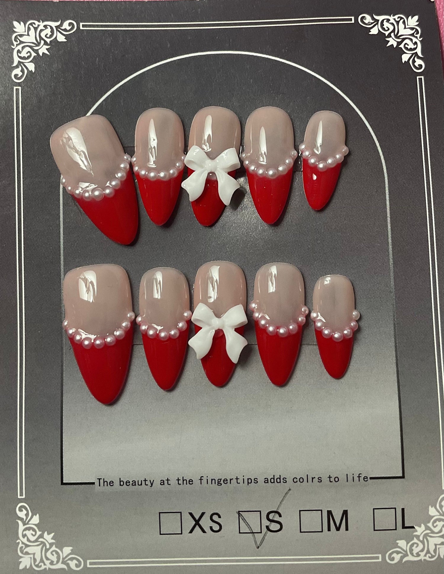 French Tip Press On Nails